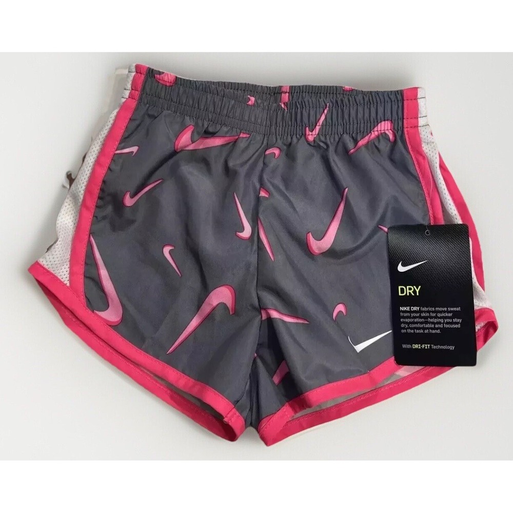 NWT‎ Nike Girl's Dri Fit Tempo Running Shorts Size 3 T Lined